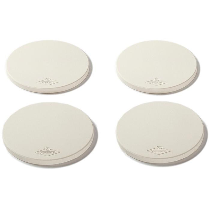 Fornetto 8 Inch Round Mini Pizza Stone - Set Of 4 - Full View thumbnail