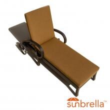 Avondale Aluminum Patio Chaise Lounge By Lakeview Outdoor Designs - Canvas Teak image