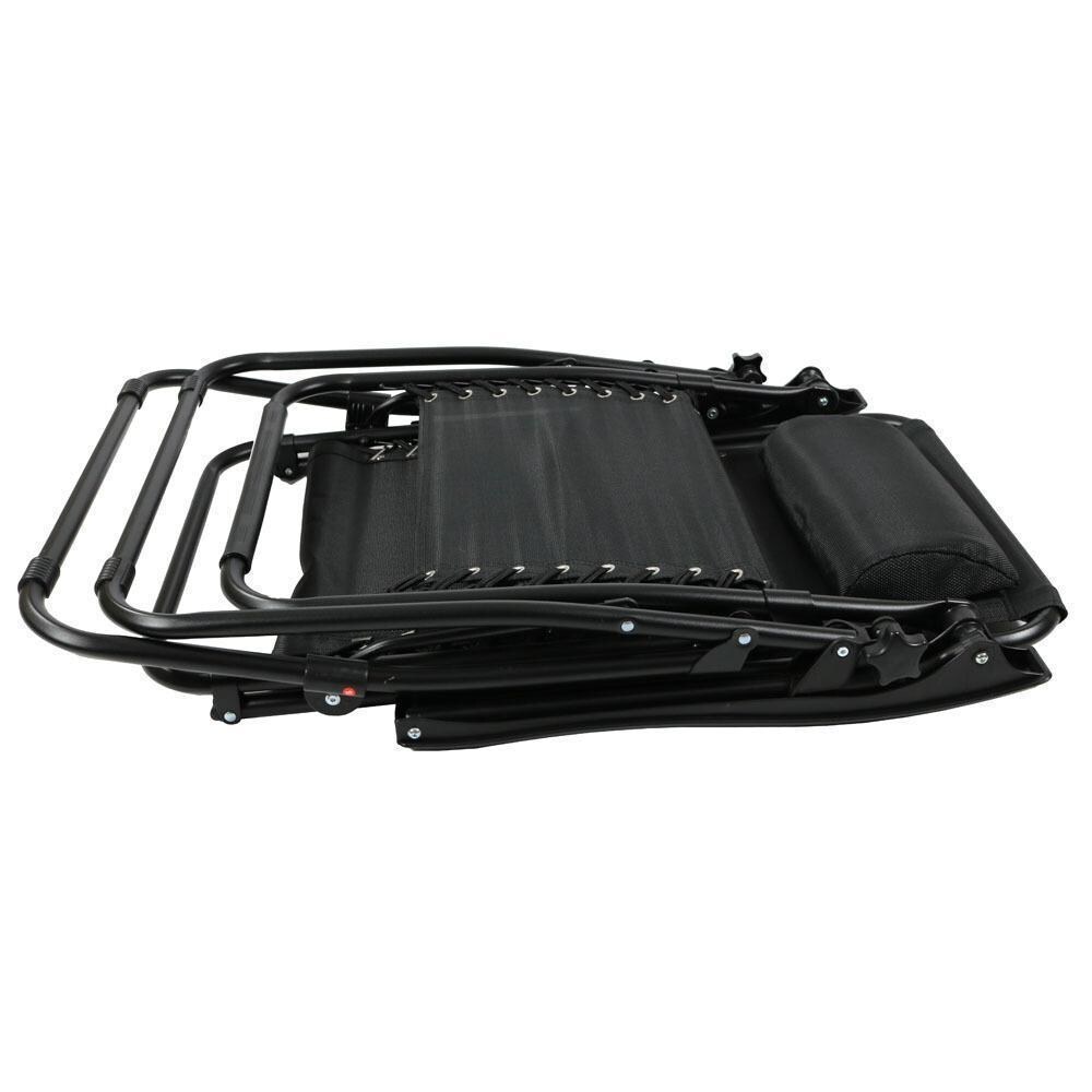 Ultimate Patio 2 Piece Oversized Zero Gravity Lounge Chair Set W/ Cup Holders - Folded - Detail thumbnail