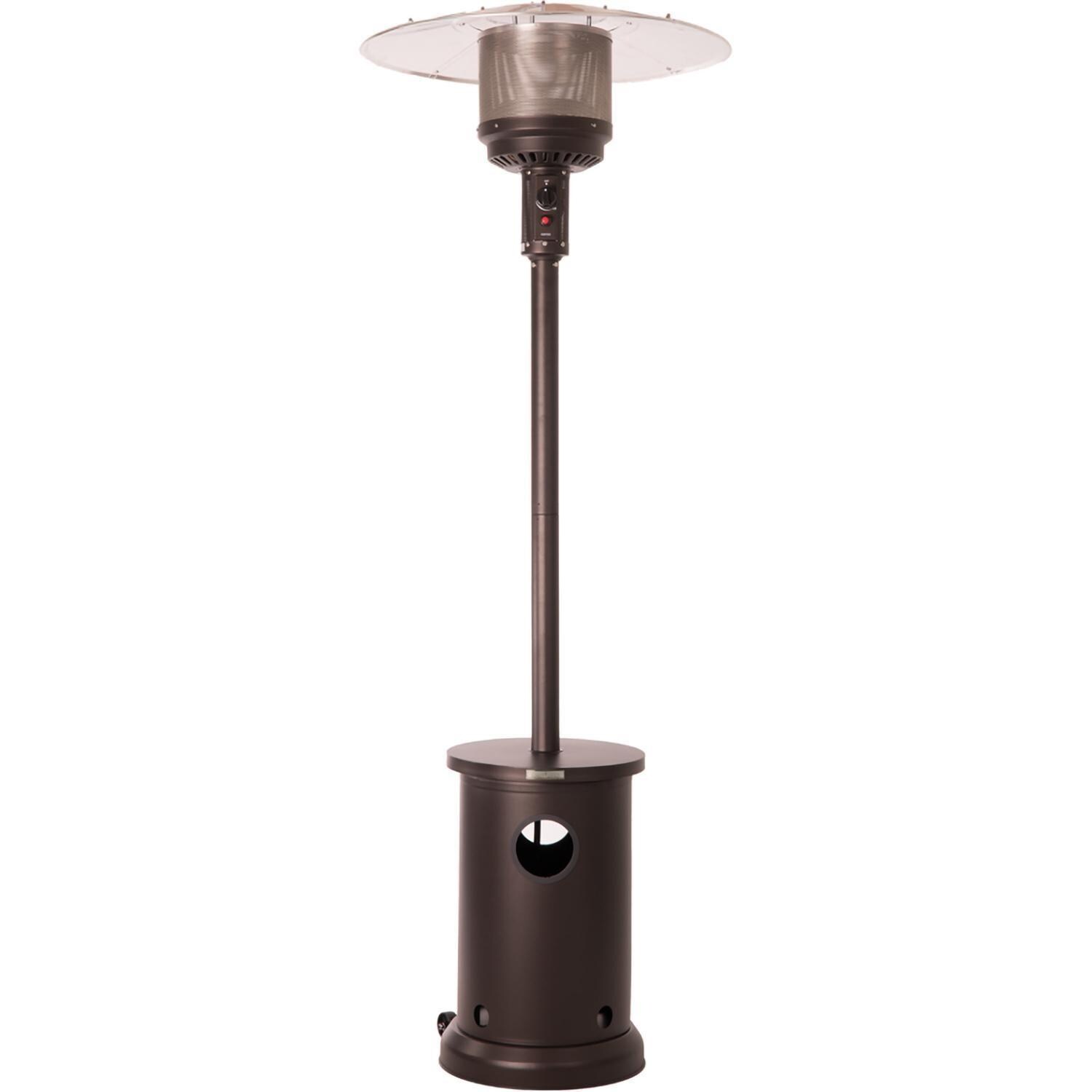 Regina Bay 5 Pc Outdoor Seating Set w/ Patio Heater by Ultimate Patio - Patio Heater - White Background thumbnail