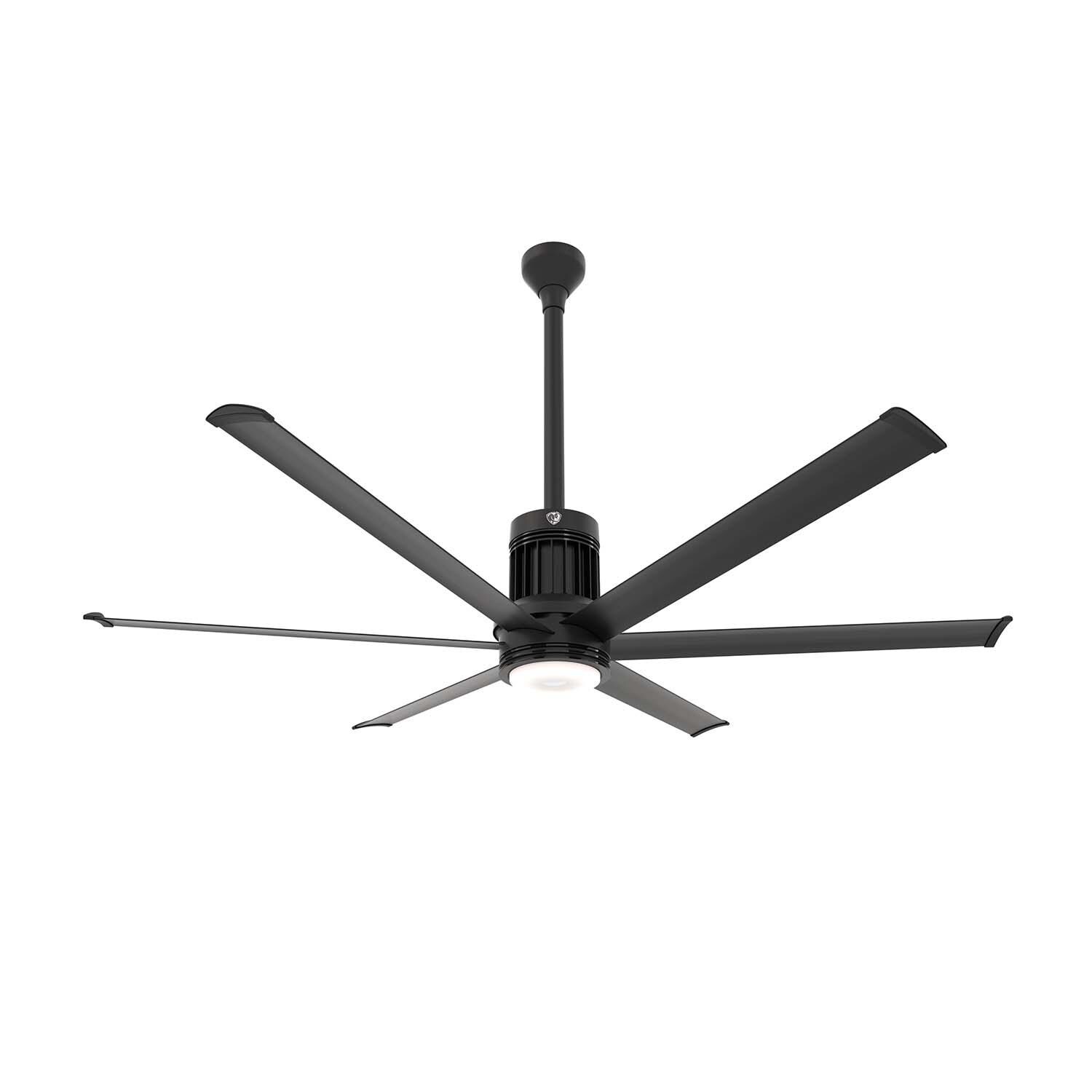 Big Ass Fans MK-I61-081906A728I12 96-Inch i6 Ceiling Fan Universal Mount W/12-Inch Ext Tube Black  - With Light On (Sold Separately) thumbnail
