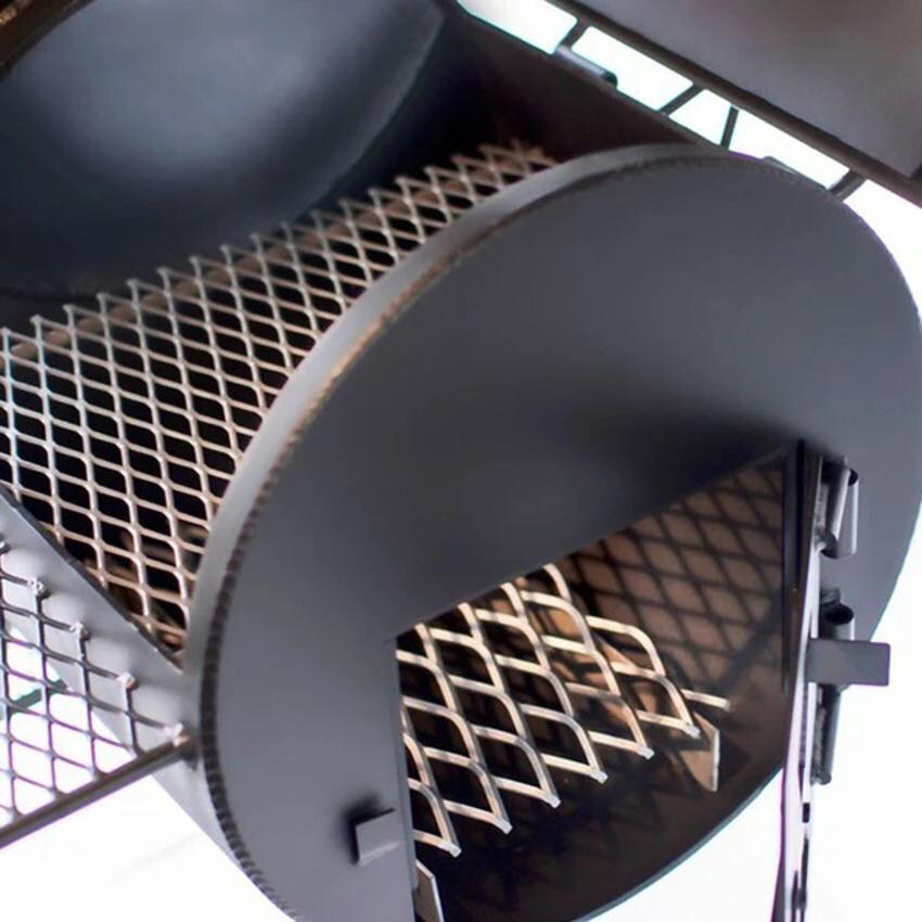 Texas Original Pits SGFB-16484020-SL 16x48x40x22 Pearsal Vertical Offset Smoker - Open Firebox thumbnail