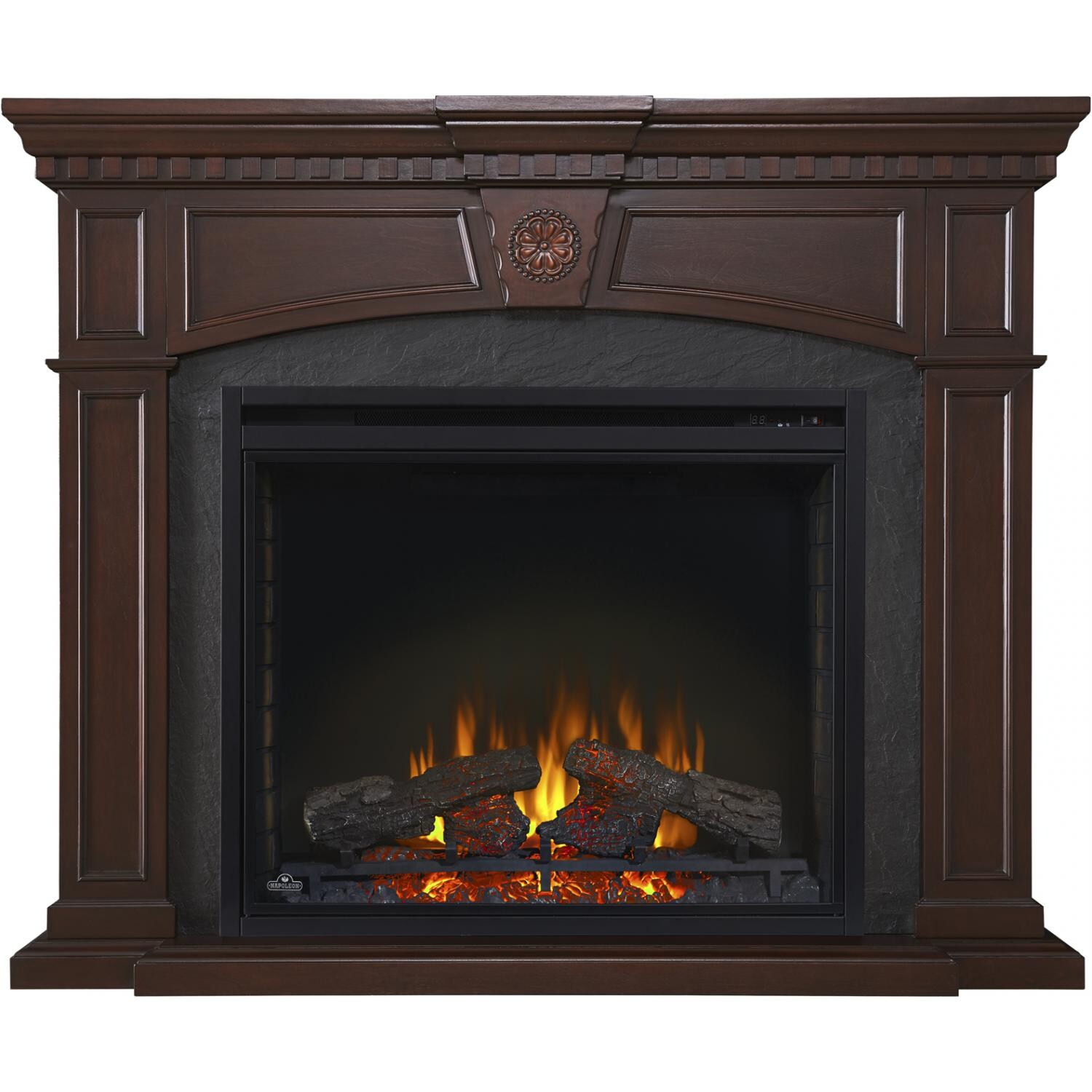 Napoleon Harlow 33-Inch Electric Fireplace - Mahogany - Main View thumbnail