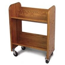 Bookmaster Walnut Stain Oak - Tilted Shelves image