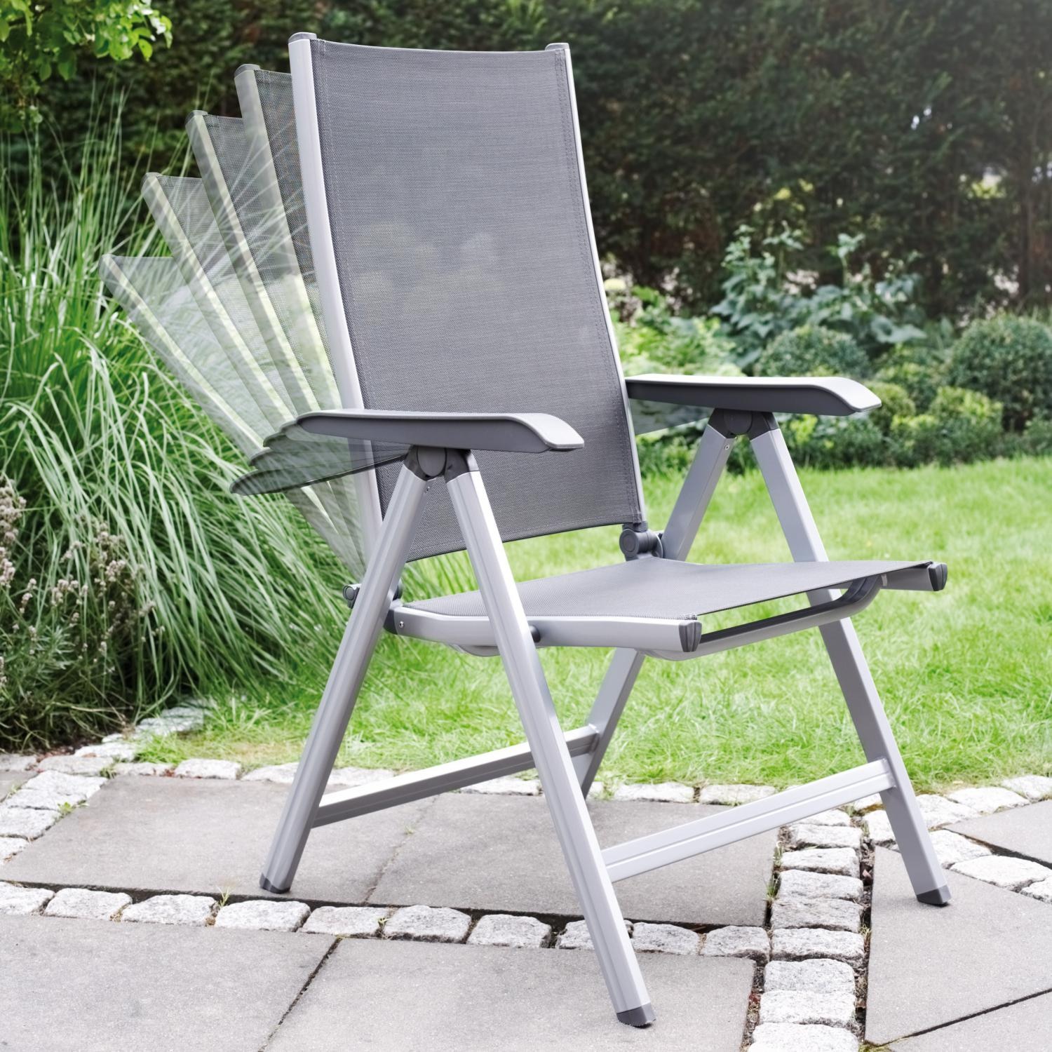 Kettler Basic Plus Aluminum Patio Dining Arm Chair - Different Positions thumbnail