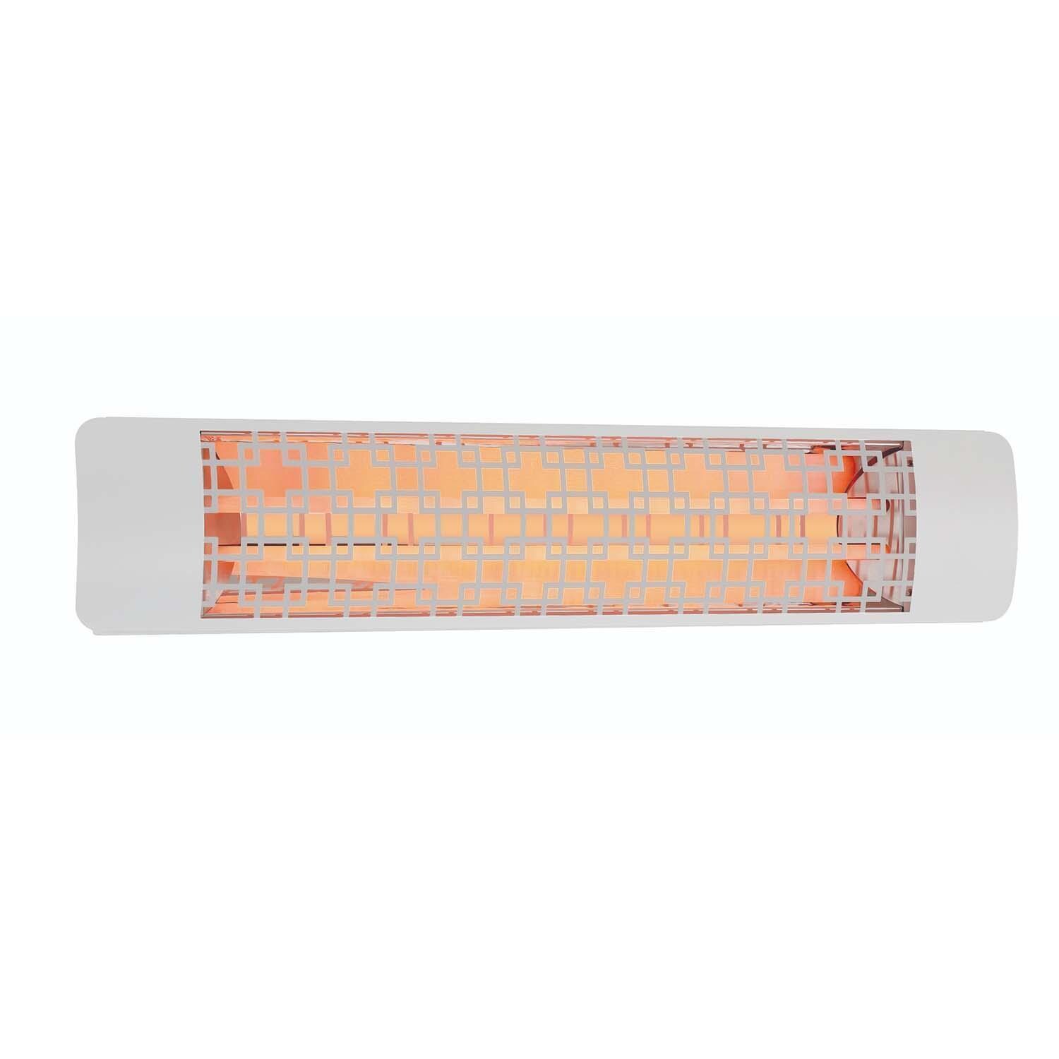 Eurofase Brix Series 39-Inch 4000 Watt Dual Element 208V Electric Infrared Patio Heater - White - EF40208W5