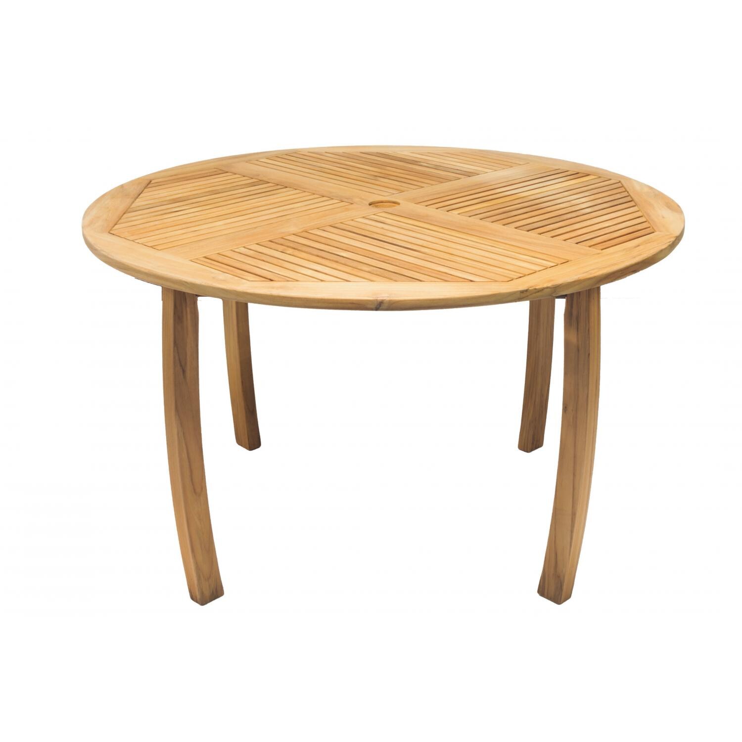 Royal Teak Collection Dolphin 50 Inch Round Teak Patio Dining Table