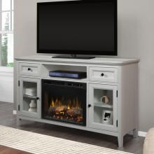 Dimplex Sophia 62-Inch Electric Fireplace Media Console - Inner-Glow Logs - Ivory - GDS26L8-4400IV image