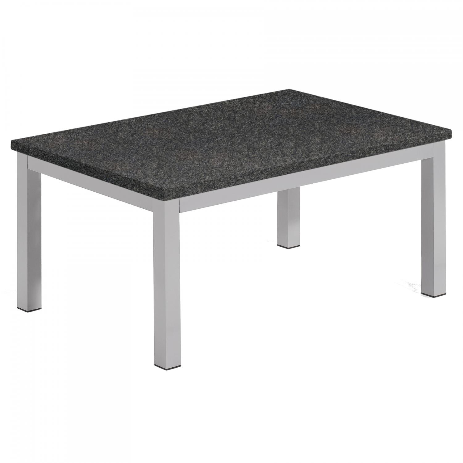 Travira 41 X 27 Inch Rectangular Aluminum Patio Coffee Table W/ Lite-Core Charcoal Top thumbnail
