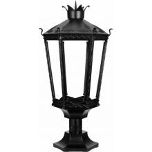 American Gas Lamp Works GL9000 Cast Aluminum Manual Ignition Natural Gas Light With Triple Mantle Burner With Pedestal Mount image
