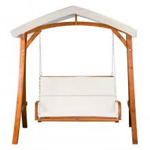 Leisure Season 6-Foot Wood Swing With Canopy image