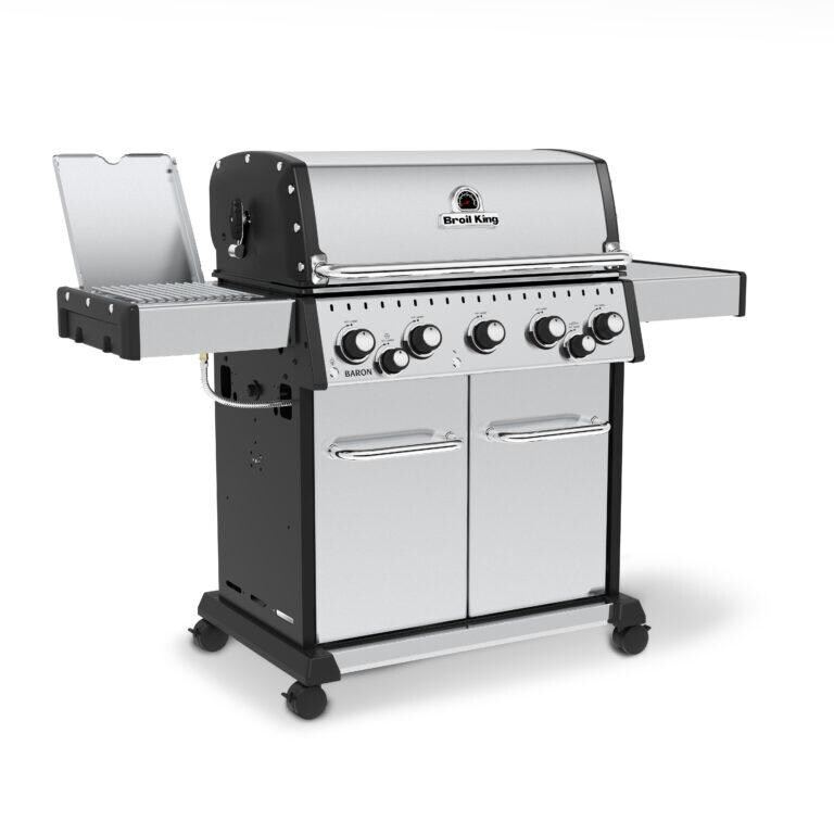 Broil King Baron S 590 Pro Infrared Propane Gas Grill 876944 - Closed Angled thumbnail