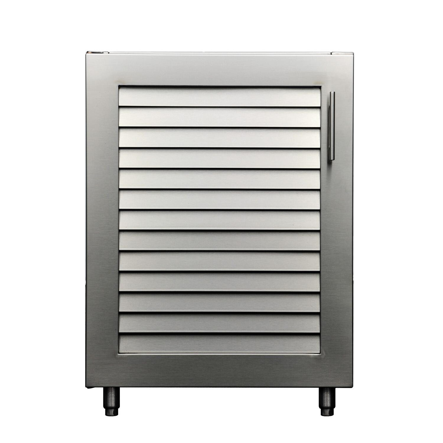 Kalamazoo K-WRM-24-L-M6 Signature 24 Inch Warming Cabinet - Louvered Door - Left Hinge - Marine-Grade thumbnail
