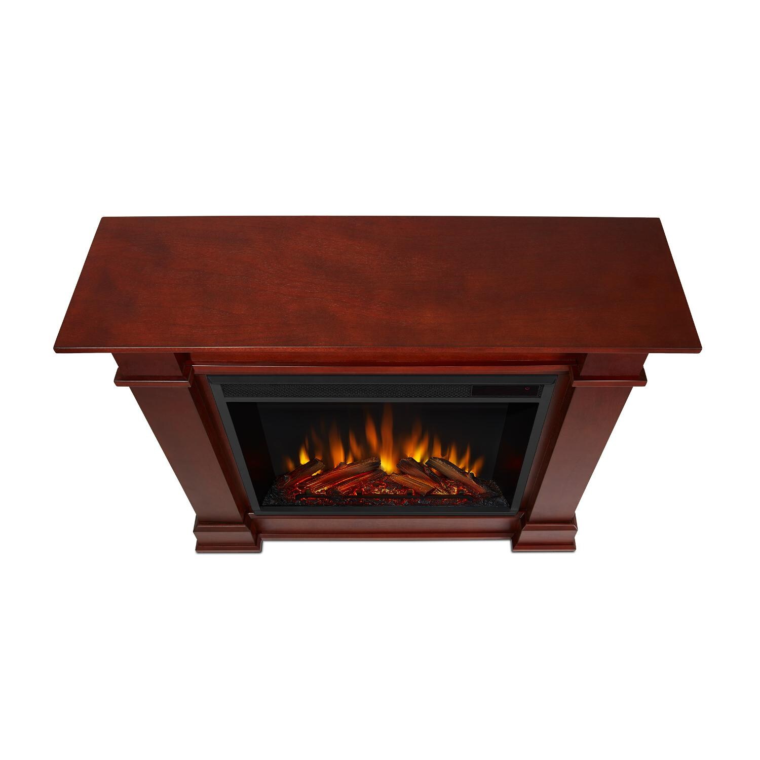 Real Flame - 1220E-DE - Devin Petite 36-Inch Electric Fireplace With Mantel - Dark Espresso - Top View thumbnail