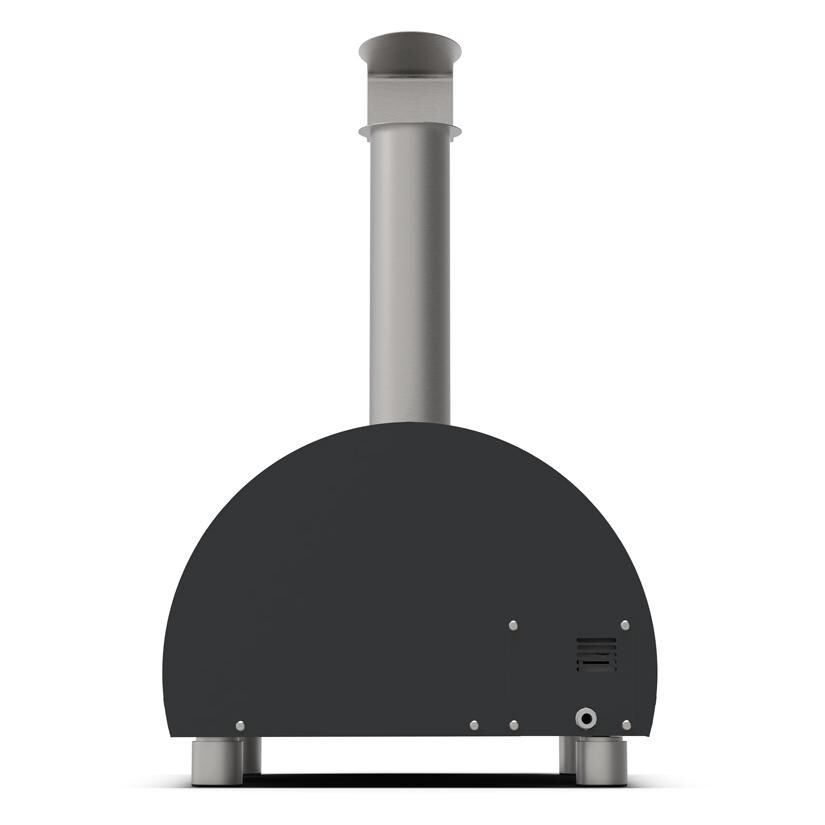 Alfa FXMD-PT-GGRA-U Moderno Portable Pizza Oven - Ardesia Grey - Back thumbnail