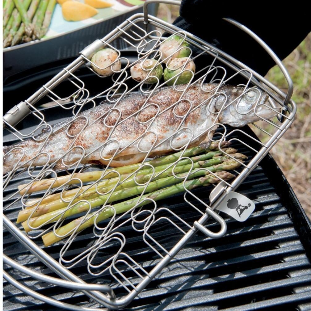 Weber 6470 Small Stainless Steel Grill Basket BBQGuys