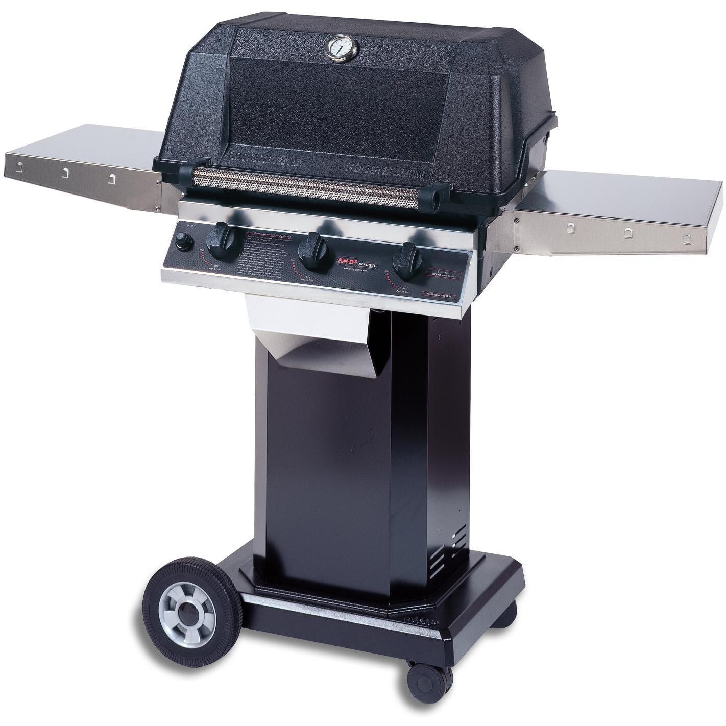 MHP WHRG4DD Freestanding Hybrid Gas Grill With SearMagic Grids thumbnail