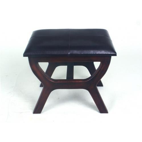 International Caravan Rectangular Stool - Black