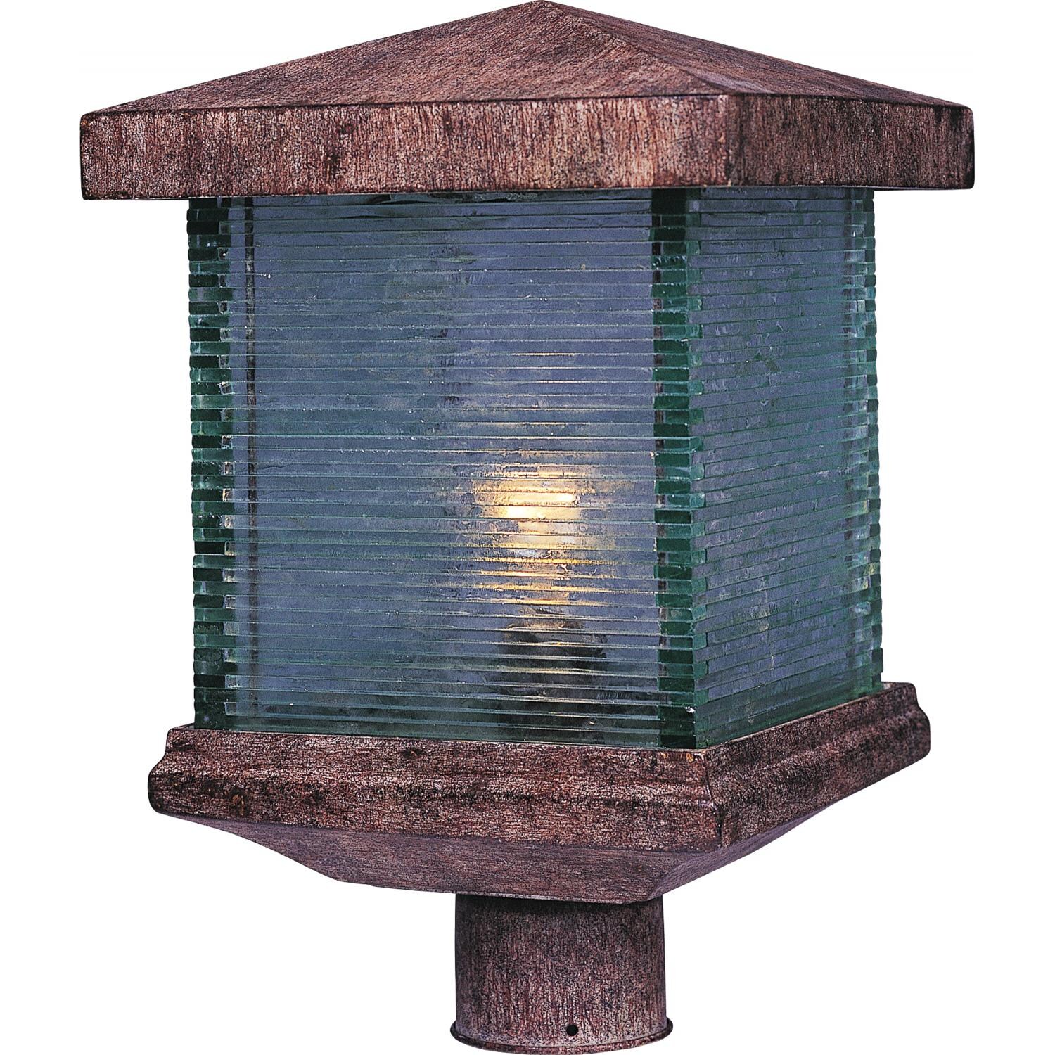 Maxim Triumph VX 48735CLET 60W 15-Inch One Light Outdoor Post Light - Earth Tone thumbnail