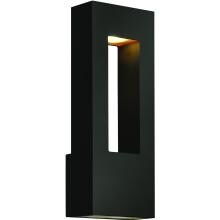 Hinkley Lighting Atlantis Two Light 16-Inch LED Dark Sky Outdoor Wall Light - Satin Black - 1648SK-LED
