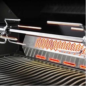 Napoleon Prestige 500 Gas BBQ Grill - Infrared Rear Rotisserie Burner thumbnail