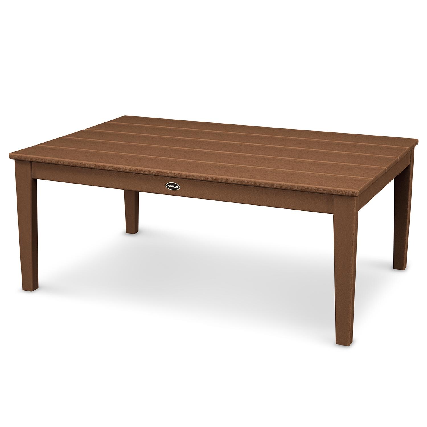 POLYWOOD Newport 28 X 42 Inch Coffee Table - Teak - CT2842TE image