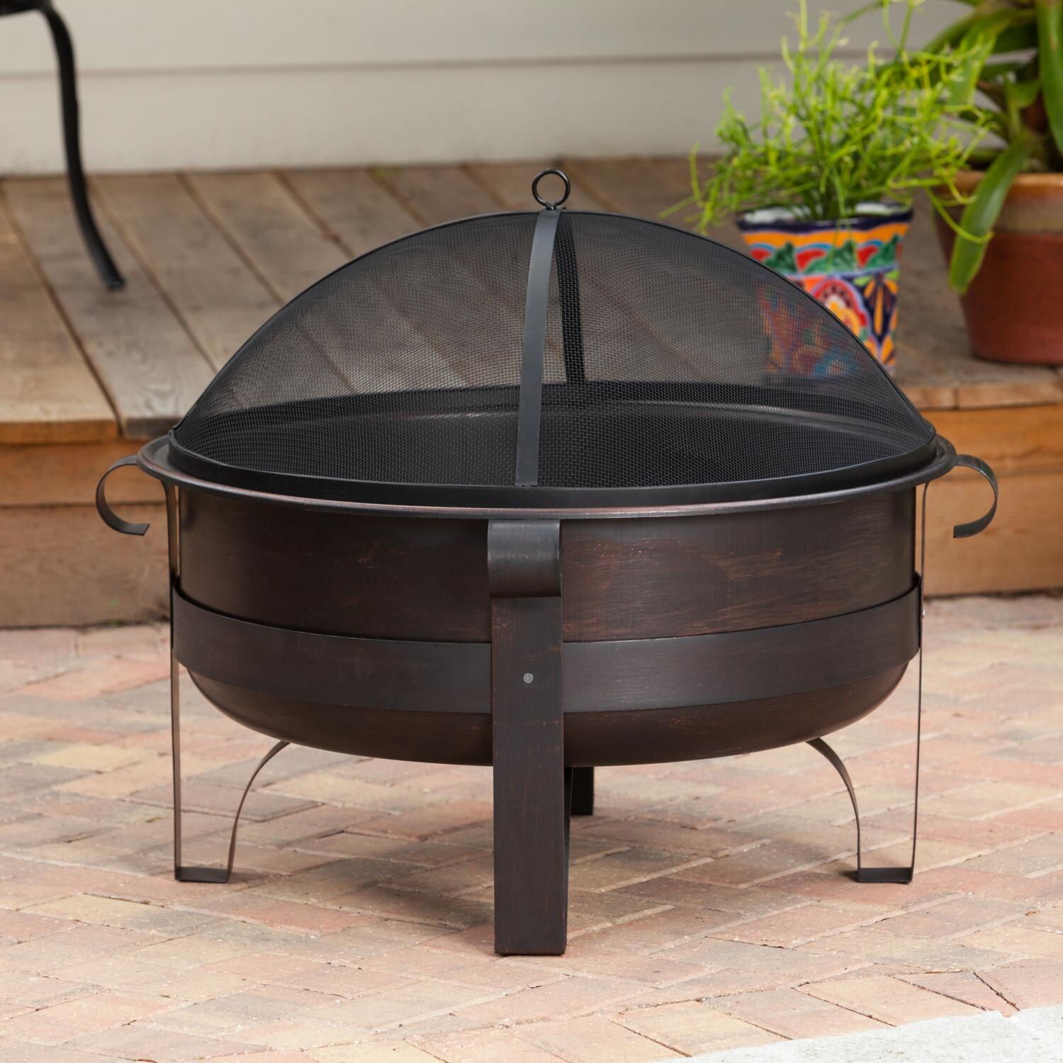 Ultimate Patio SC62339 Houma 35-inch Wood Burning Fire Pit - Alternate Outdoor View thumbnail