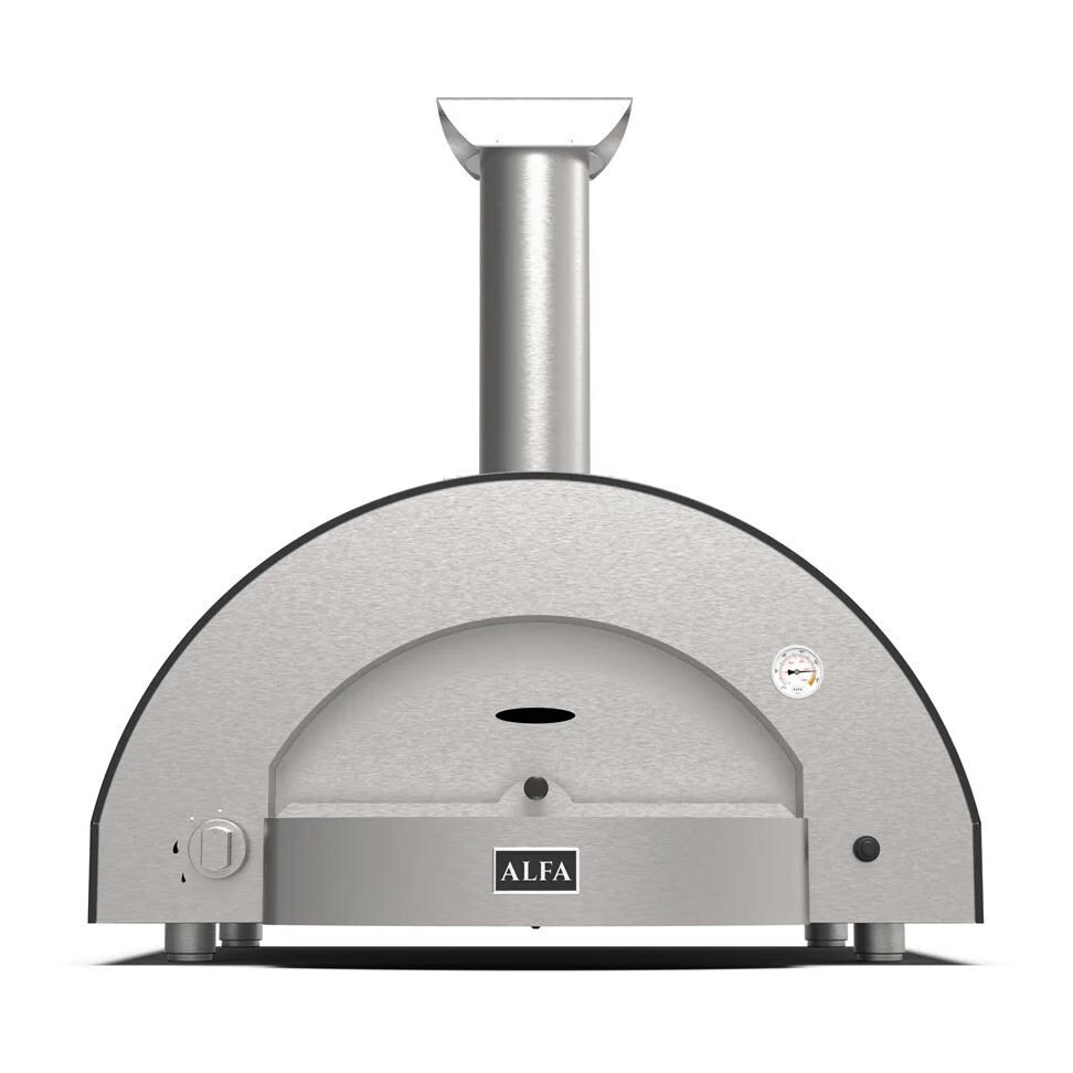 Alfa FXCL-4P-MGRA-U Classico 4 Pizze Natural Gas Pizza Oven - Ardesia Grey - White Background thumbnail