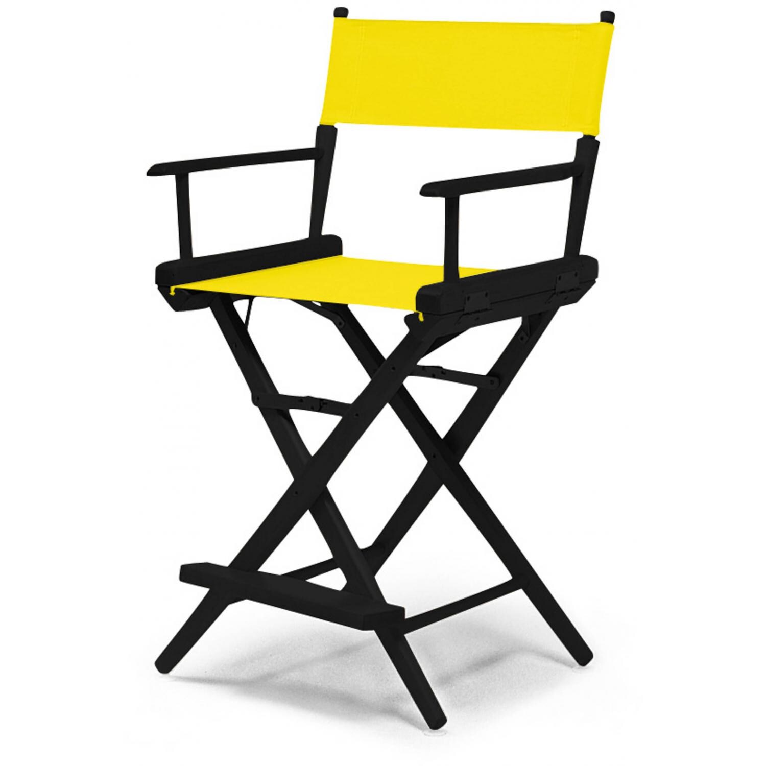 World Famous Counter Height Director Chair By Telescope Casual - Black/Canary