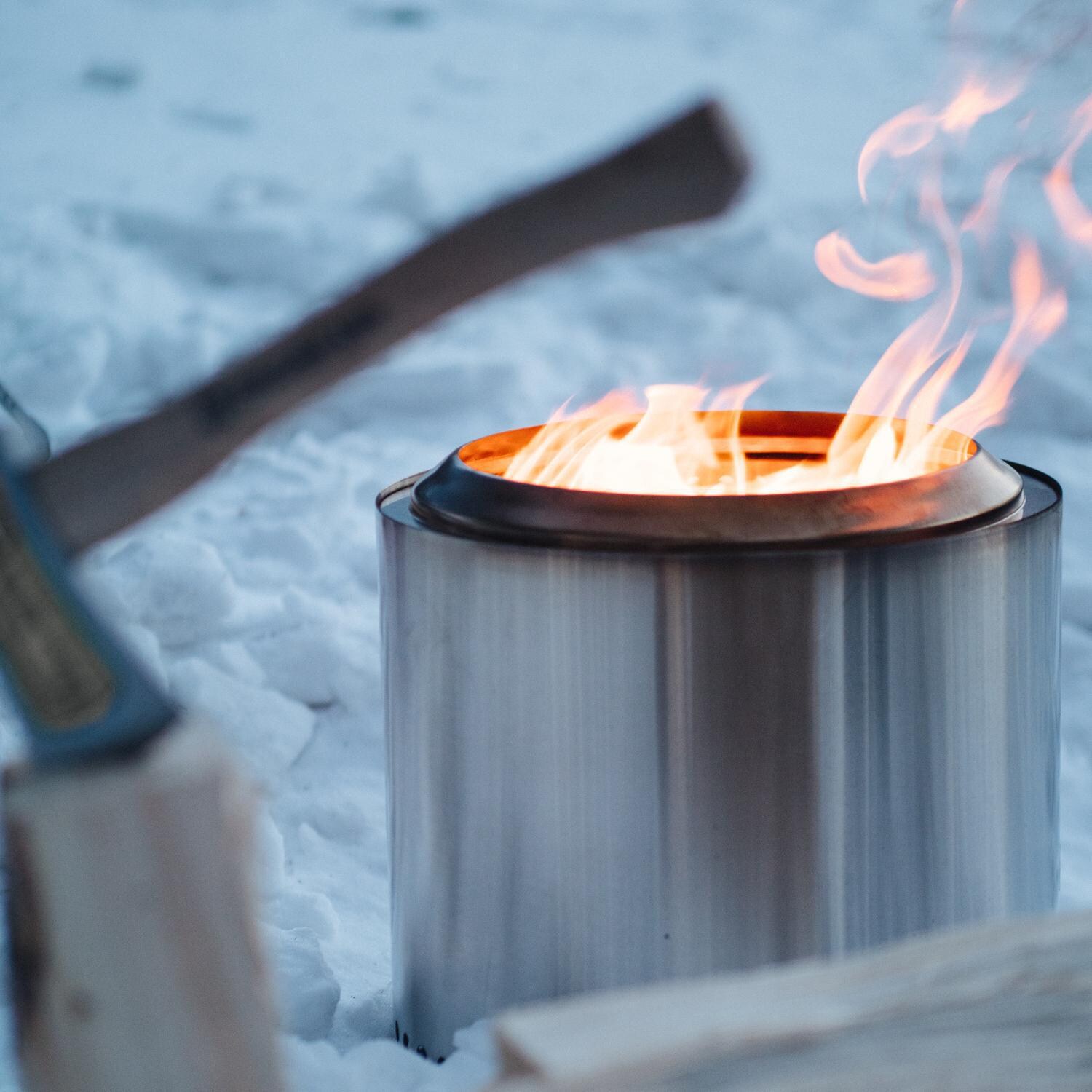 Solo Stove SSRAN-2.0 Ranger 2.0 - Snow Lifestyle Closeup thumbnail