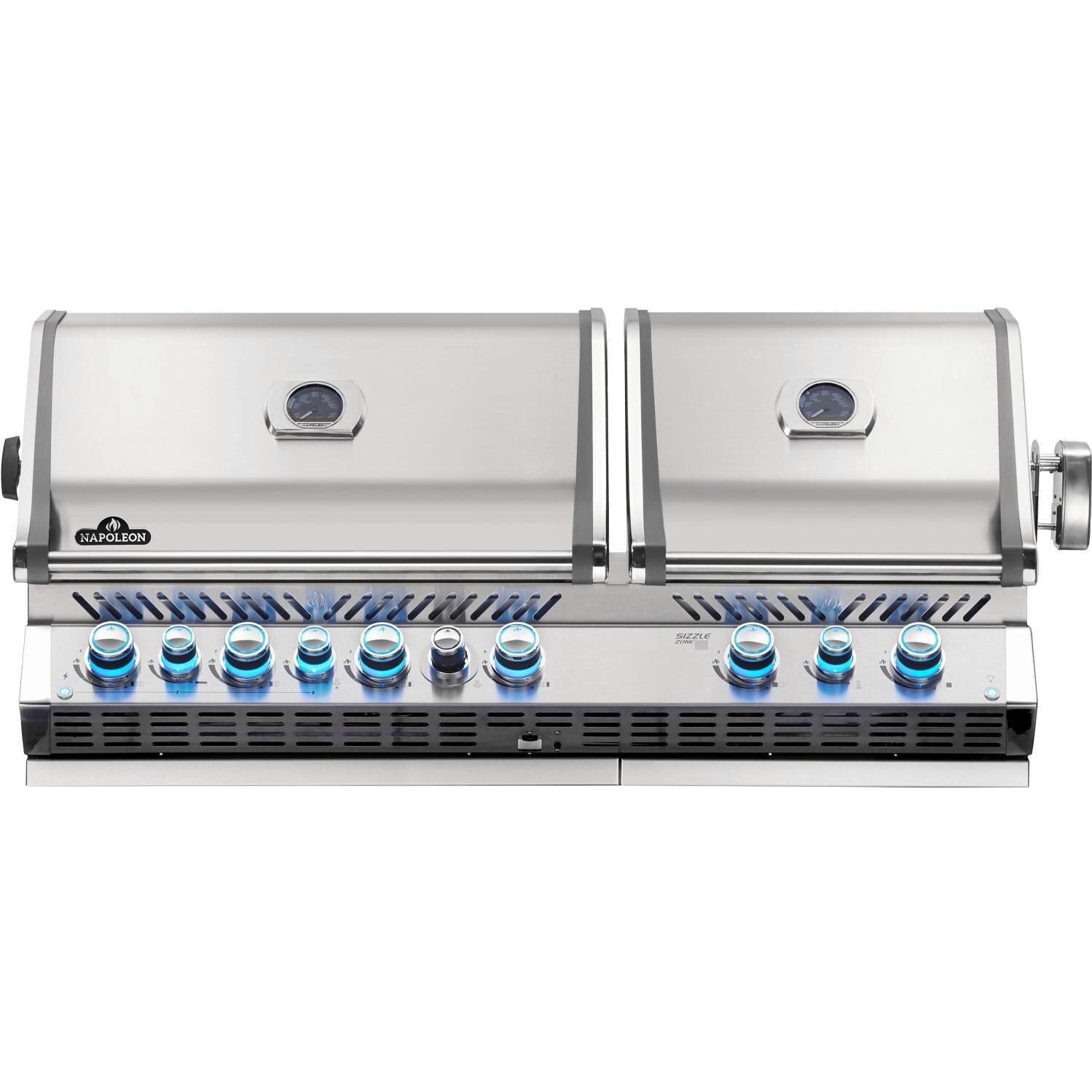 Napoleon Prestige PRO 825 Built-in Natural Gas Grill with Infrared Rear Burner and Infrared Sear Burners - BIPRO825RBINSS-3 (2019) thumbnail