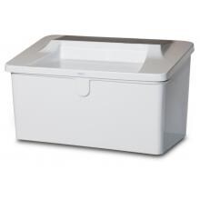 Designer Chests Fiberglass Outdoor Storage Chest With Recessed Top - White image