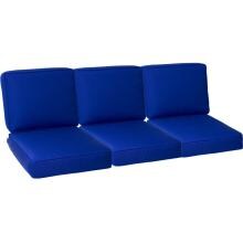 Sunbrella Canvas True Blue 6 Piece Large Outdoor Replacement Sofa Cushion Set W/ Piping By BBQGuys image