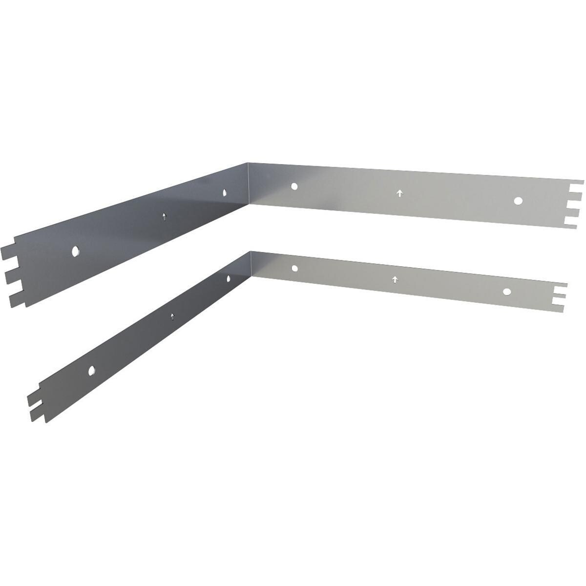 Sunstone SWC3SP90 Outdoor Kitchen Wall Cabinet 90 Degree Corner Spacer Panel - Wall Support Rails - White Background thumbnail