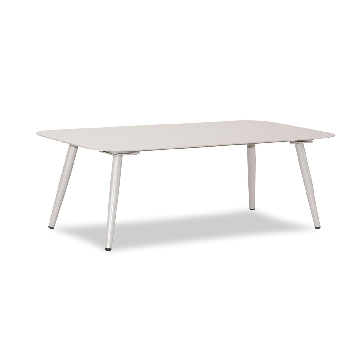 Lakeview Midnight Cove 46 1/2 Inch Urban Stone Aluminum Coffee Table - Angled - White Background thumbnail