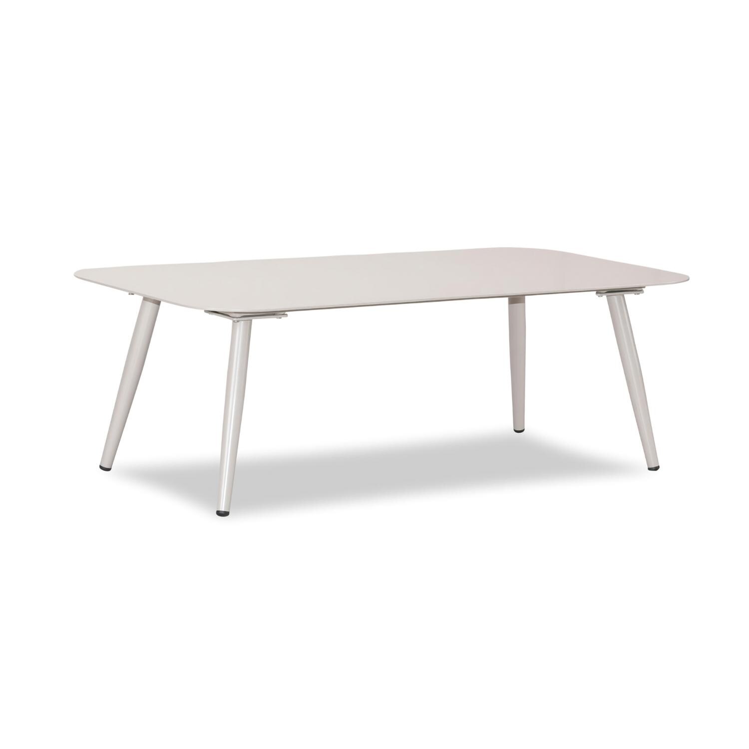 Lakeview Midnight Cove 46 1/2 Inch Urban Stone Aluminum Coffee Table - Angled - White Background thumbnail