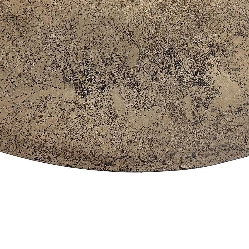 Cirvalo 42 Inch Round Natural Gas Fire Pit in Fossil Brown/Brown by The Outdoor GreatRoom Company - Fossil Brown Top - Detail thumbnail