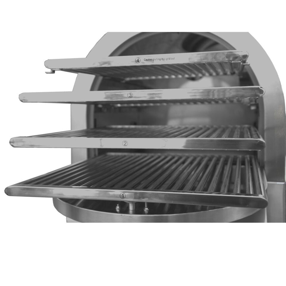 Smoke-N-Hot Stainless Steel Outdoor Pellet Pizza Oven Cooking Center - Shelves thumbnail