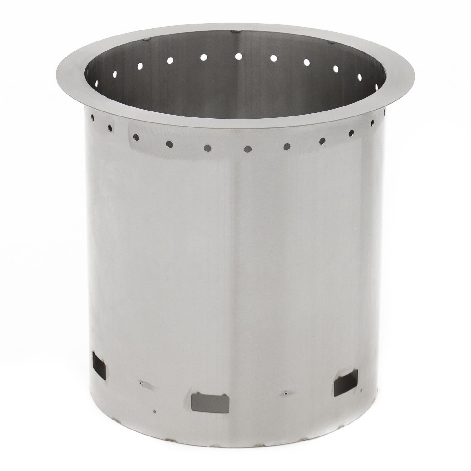 Blaze 29-Inch Square Stainless Steel Pellet Fire Pit - Drum thumbnail