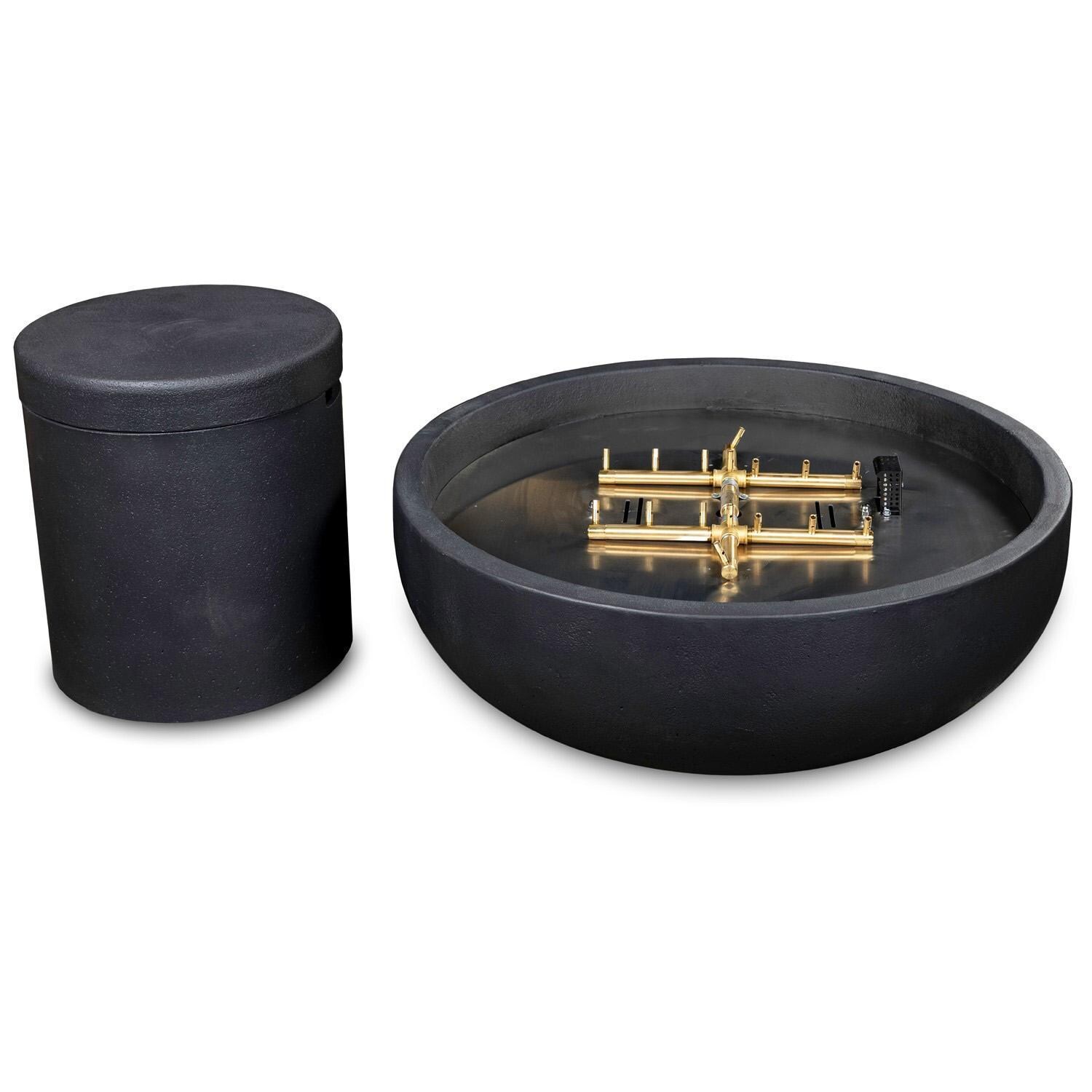 Fire Pit Bowl Propane Tank Cover in Phantom By Blaze - W/Fire Bowl (Sold Separately) - White Background thumbnail