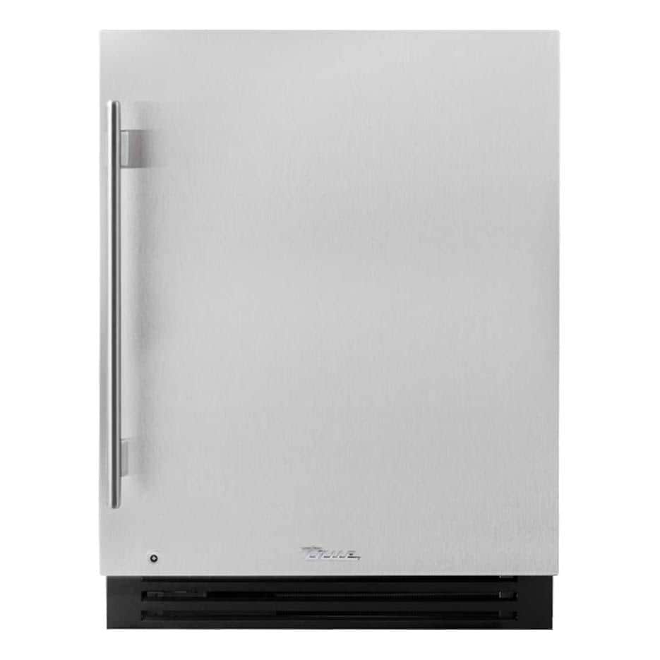 True TUBADA-24-RS-A~S ADA Height 24 Inch 105 Can 12 Bottle Right Hinge Outdoor Beverage Center - Stainless Steel - White Background thumbnail