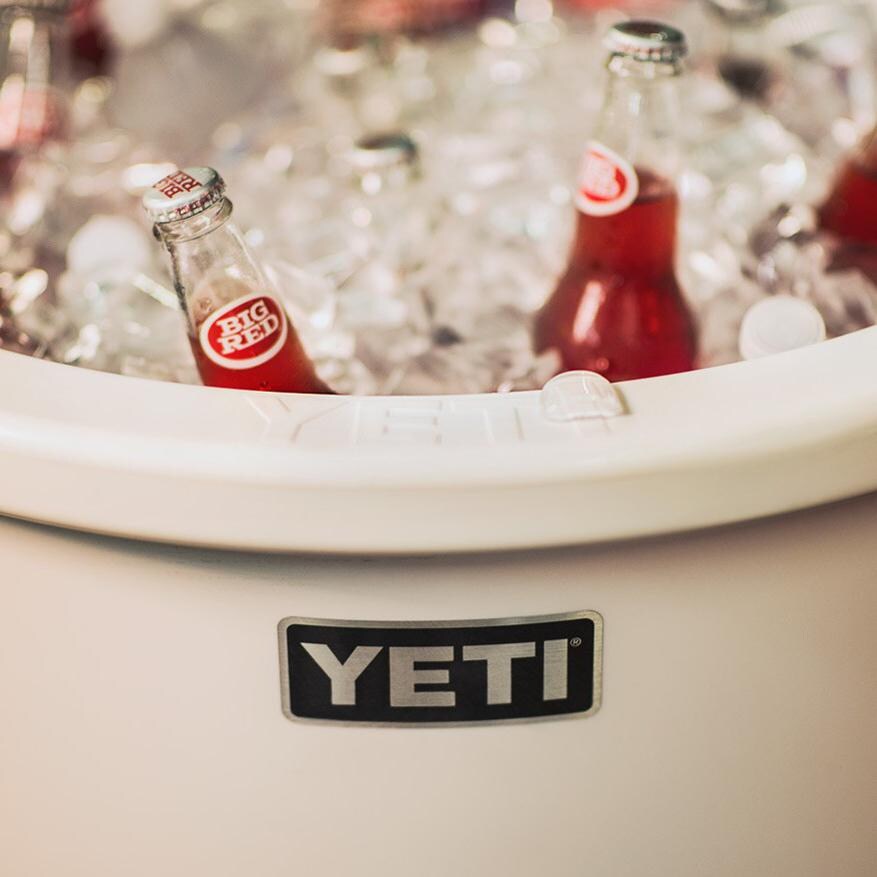YETI Tank 85 Ice Bucket - White - Lifestyle Close Up thumbnail