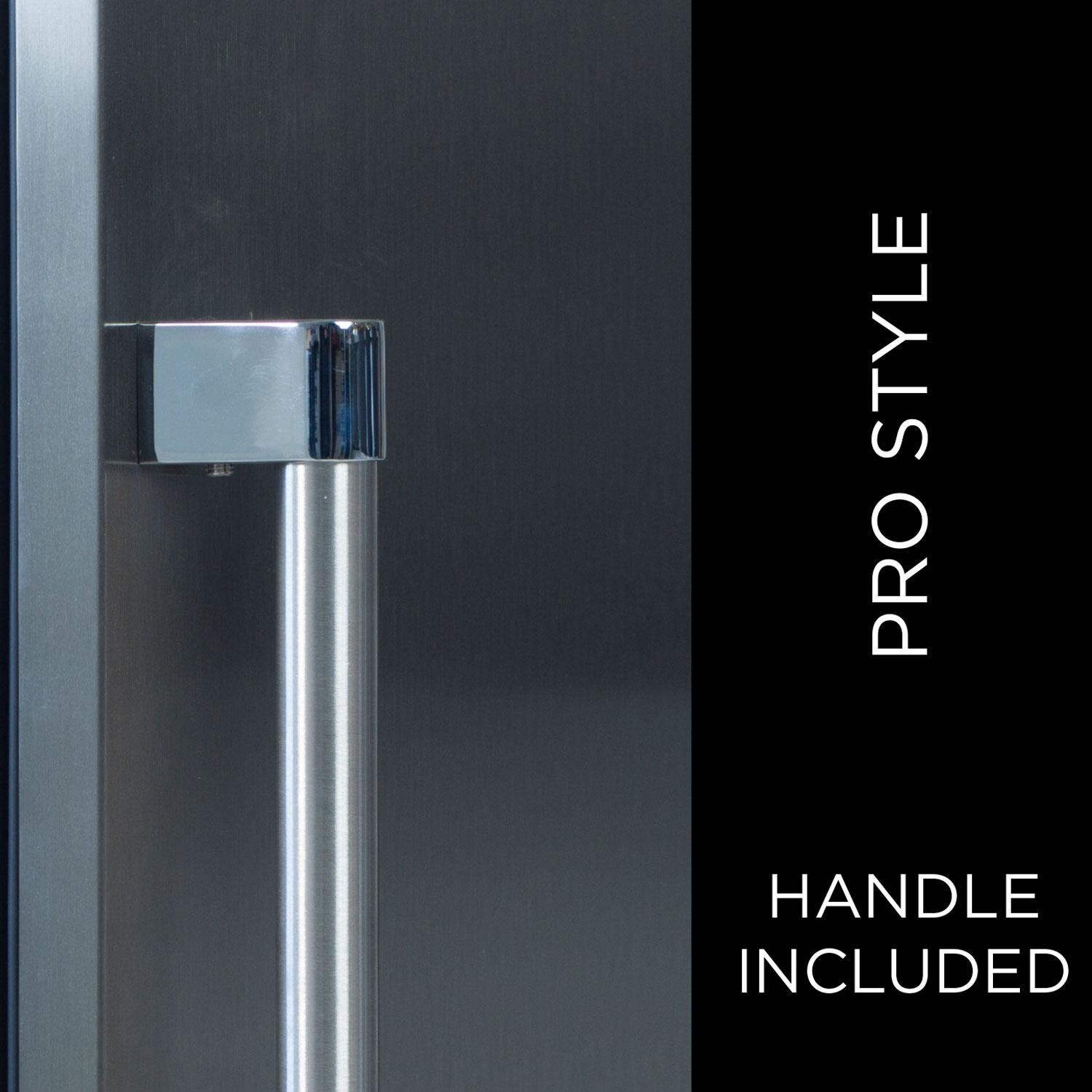 XO Appliance XOU24ORSR 24-Inch 5.7 Cu. Ft. Solid Stainless Steel Refrigerator - Right Hinge - Pro Style Handle Included - Detail thumbnail