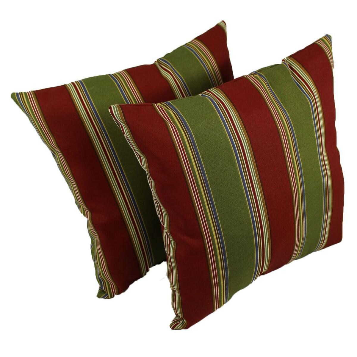 Outdoor Throw Pillow Set By Lava Pillows - Hampton Bay Stripe