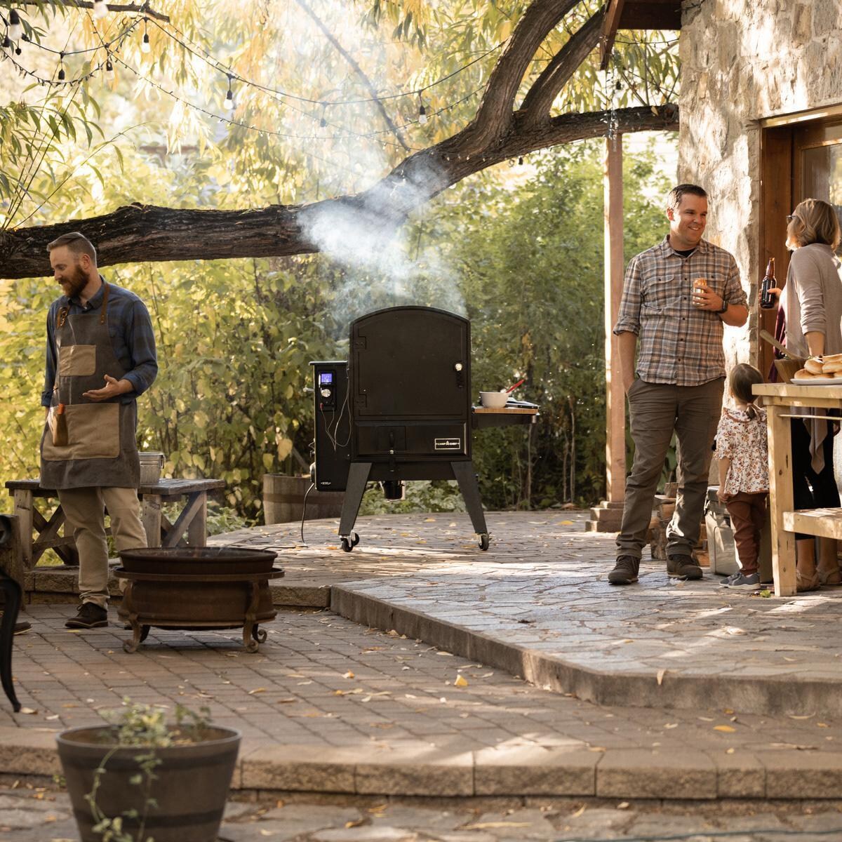 Camp Chef PGSBXXL XXL Pro WIFI Vertical Smoker - On Patio - Lifestyle thumbnail