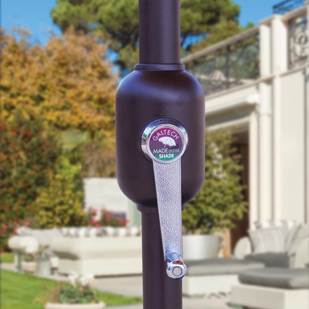 Galtech 9 Ft. Octagonal Patio Umbrella W/ Crank Lift - Crank Lift Detail thumbnail
