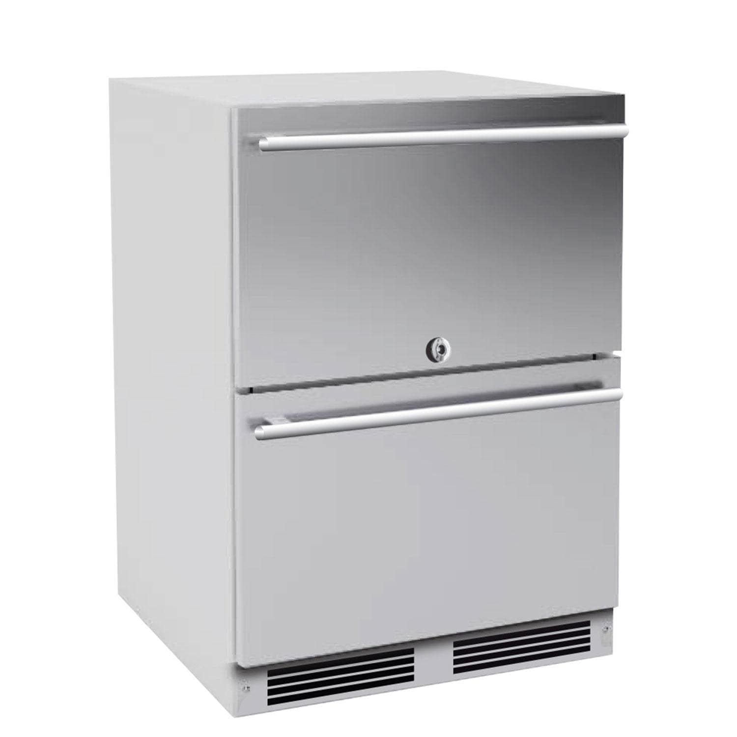 XO Appliance XOU24ORDS 24-Inch 5.3 Cu. Ft. Stainless Steel Refrigerator Drawers - White Background thumbnail