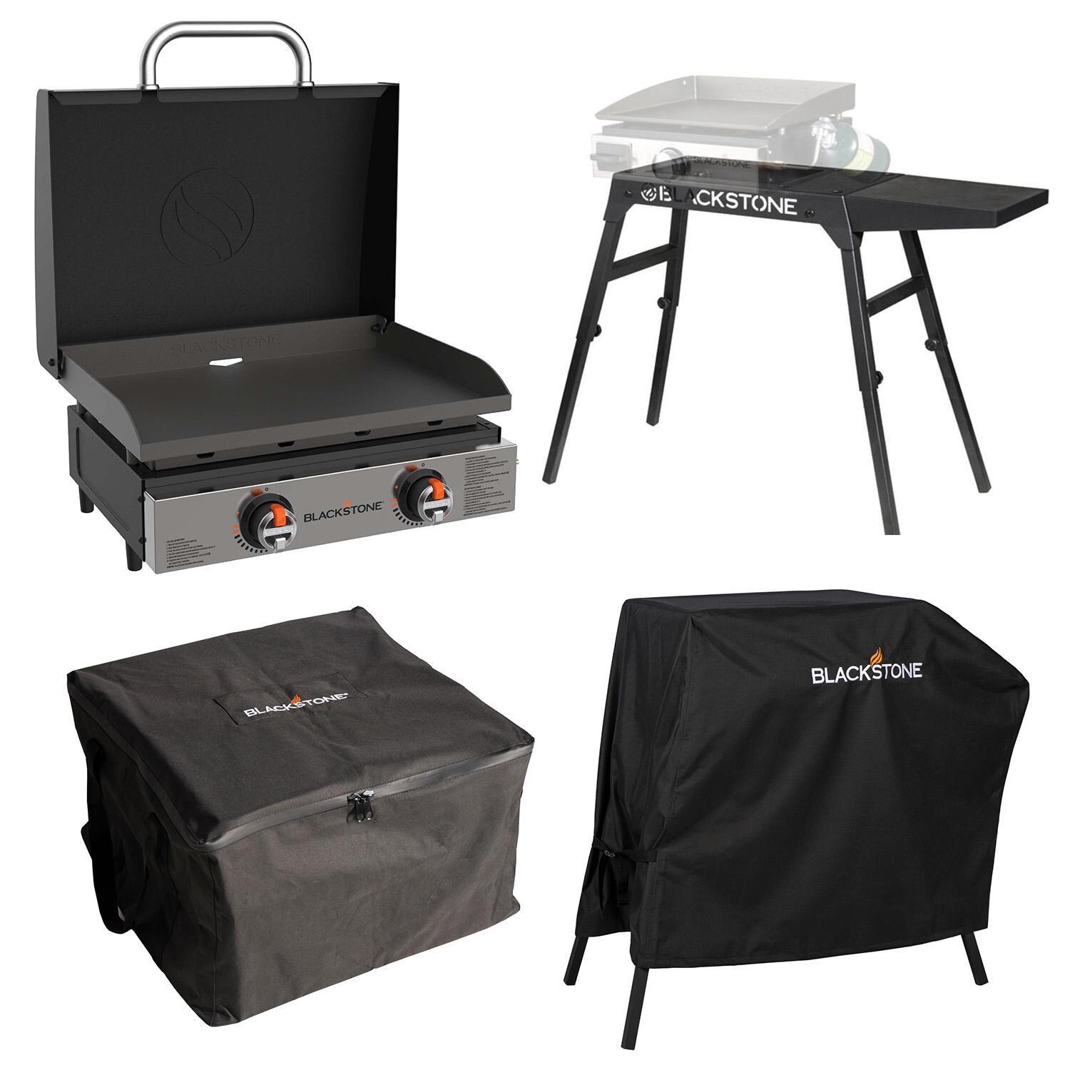 Blackstone 2205 22 Inch Tabletop Griddle W/ Carry Bag, Cover, & Stand - White Background thumbnail