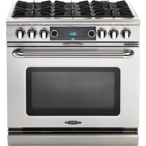 Capital Connoisseurian 36Inch 6Burner Dual Fuel Range Propane