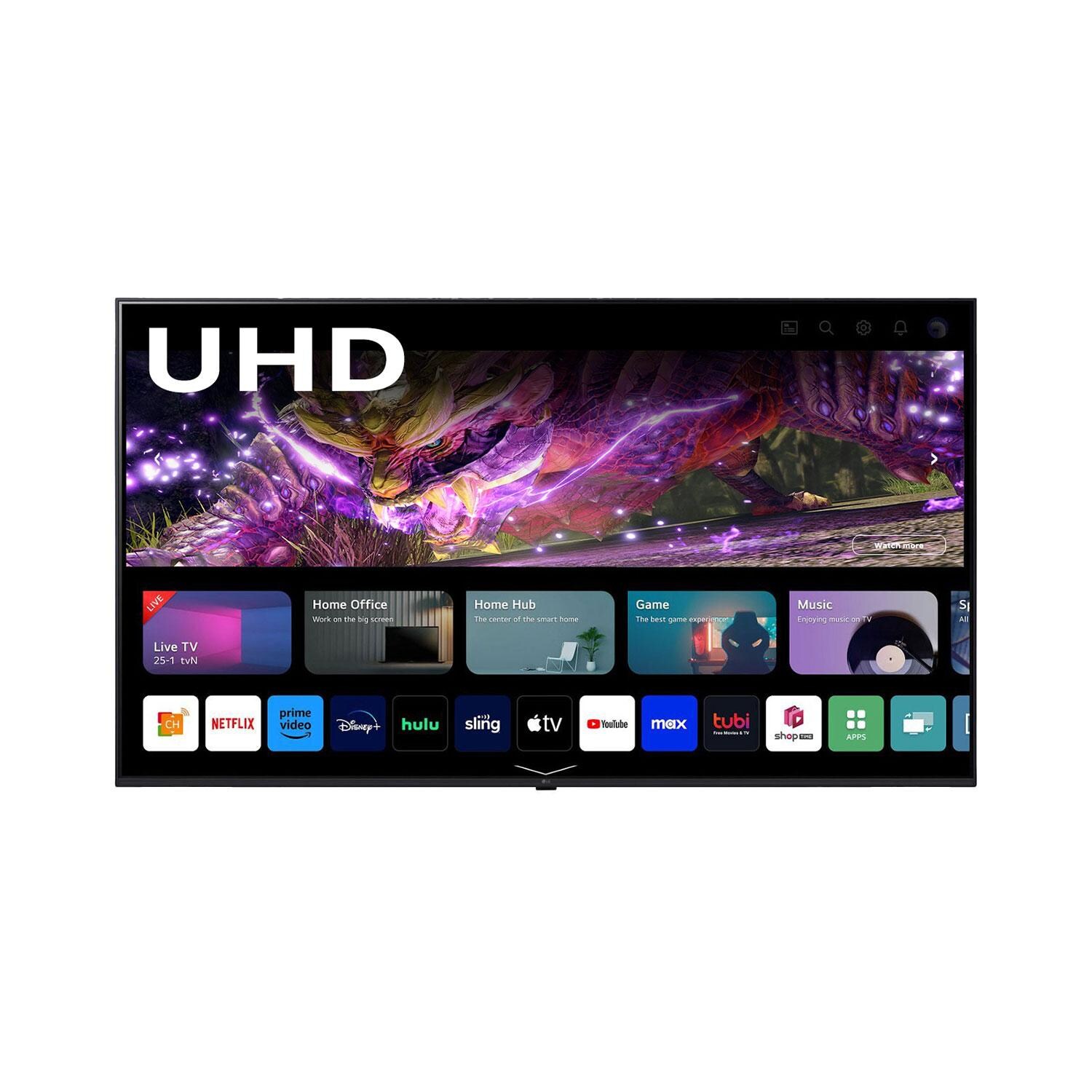 Titan UR9000 Series 65 Inch Full Sun 4K LED Smart Outdoor TV - Apps - White Background thumbnail